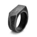 Smooth Signet Ring — Stainless Steel