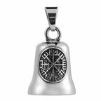 Viking Vegvisir Rune Compass Pendant — Stainless Steel