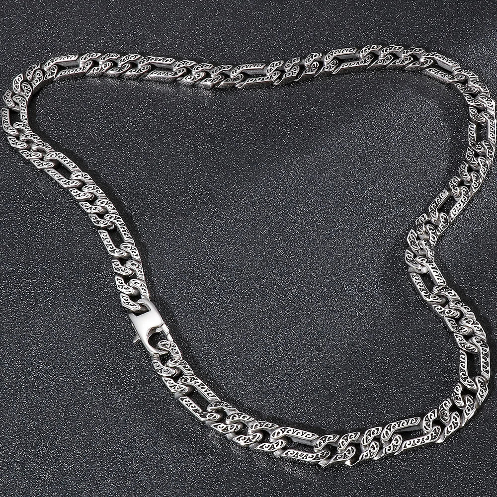 10MM Wide 316L Stainless Steel Chain Necklace For Man Male Chokers Length Adjustable Fashion Men's Viking Jewellery