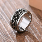 Twisted Rope Design Ring — Stainless Steel