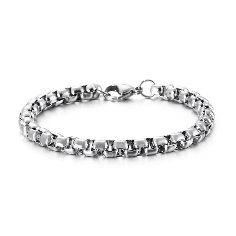 Minimalist 3/4/5/6/7mm Cuba Chain Bracelet Homme 100% Stainless Steel Braslet Punk Link Braclet Gift For Him Pulseiras