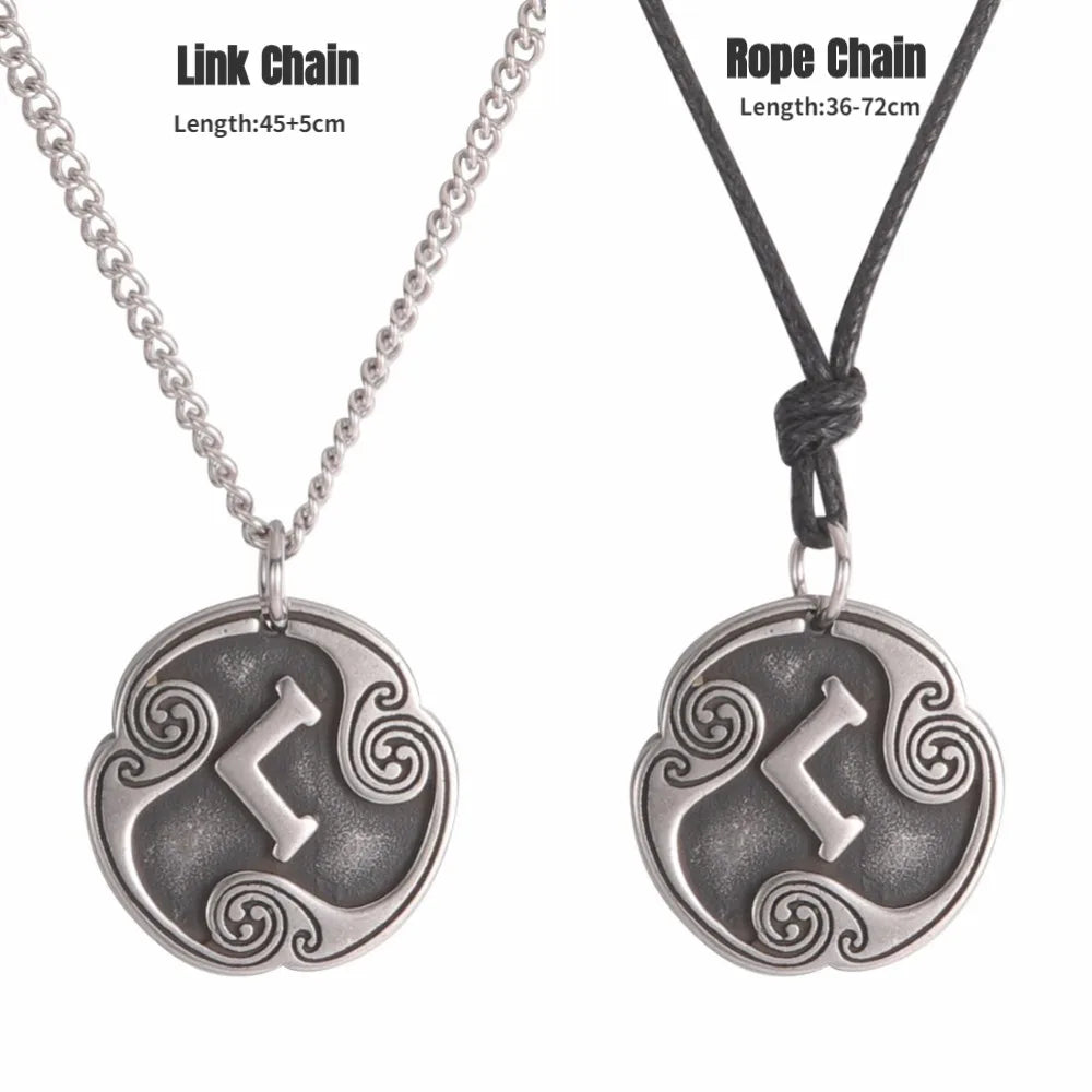 24 Viking Runes Amulet Pendant Set — Stainless Steel