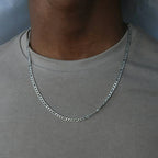 Fashion New Figaro Chain Necklace Men 3mm Stainless Steel Gold Color Long Necklace For Men Jewelry Gift Collar Hombres