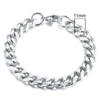 Chunky Curb Chain Bracelet 11mm — Stainless Steel