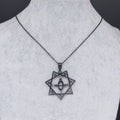 Silver Statement Pendant Necklace — Stainless Steel
