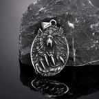 Viking Fenrir Wolf Claw Necklace Odin Norse Rune Gold Color Stainless Steel Pendant Amulet Retro Icelandic Jewelry Gift