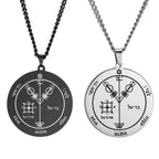 Solomon Seal Pendant Necklace — Stainless Steel