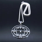 Baphomet Silver Pendant Paimon Sceal Sigil Amon