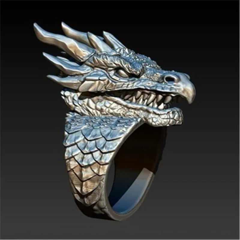 Vintage Gothic Lucifer Satan Signet Ring Fashion Punk Stainless Steel Seal Ring Men and Women Pagan Party Jewelry Gift Wholesale