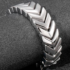 Punk Snake Bone Style Bracelet Men Heavy Quality Polished Stainless Steel Men's Bracelets & Bangles 2021 Birthday Gifts