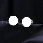 Stainless Steel Earrings Minimalist Round Fashion Stud Earrings Classic Simple Earrings For Women 2022 Jewelry Wedding