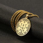COOLTIME Supernatural Amulet Men Pendant Necklace Stainless Steel Archangel Michael Raphael Uriel Gabrie Angel Talisman