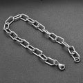 Width 7mm Stainless Steel Big Rolo Link Chain Neckalce Punk Chokers For Women length 21cm-100cm