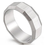 Vintage Stainless Steel Men's Finger-Rings Black Shell Ring For Men Boys Male Mens Jewellery 2022 Items