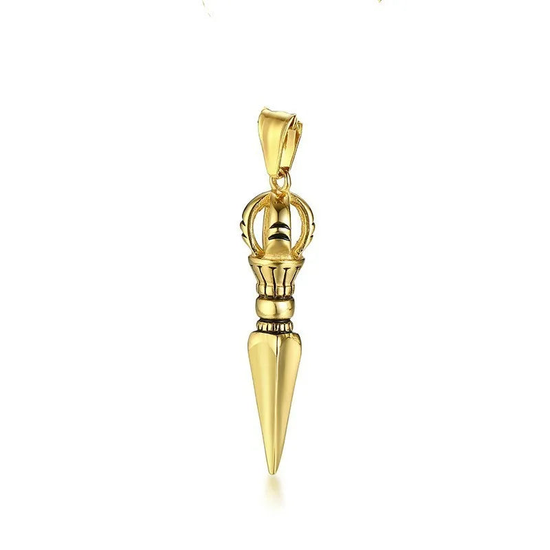 Tibetan Buddhist Vajra Pendant — Stainless
