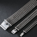 12/18/30MM Wide Black Stainless Steel Bracelet Men 23CM Retro Massive Mens Charm Bracelets 2020 Friendship Mens