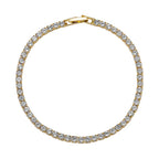 TOPGRILLZ 3/4/5MM Micro Tennis Bracelet with New Fold Over Clasp Hip Hop Bling Iced Out Cubic Zirconia Jewelry Gift For