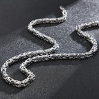 50-65CM 25.5" 6MM Chain Necklace Choker for Men Luxury Gold Color Stainless Steel Men's Necklaces Best Friends Birthday