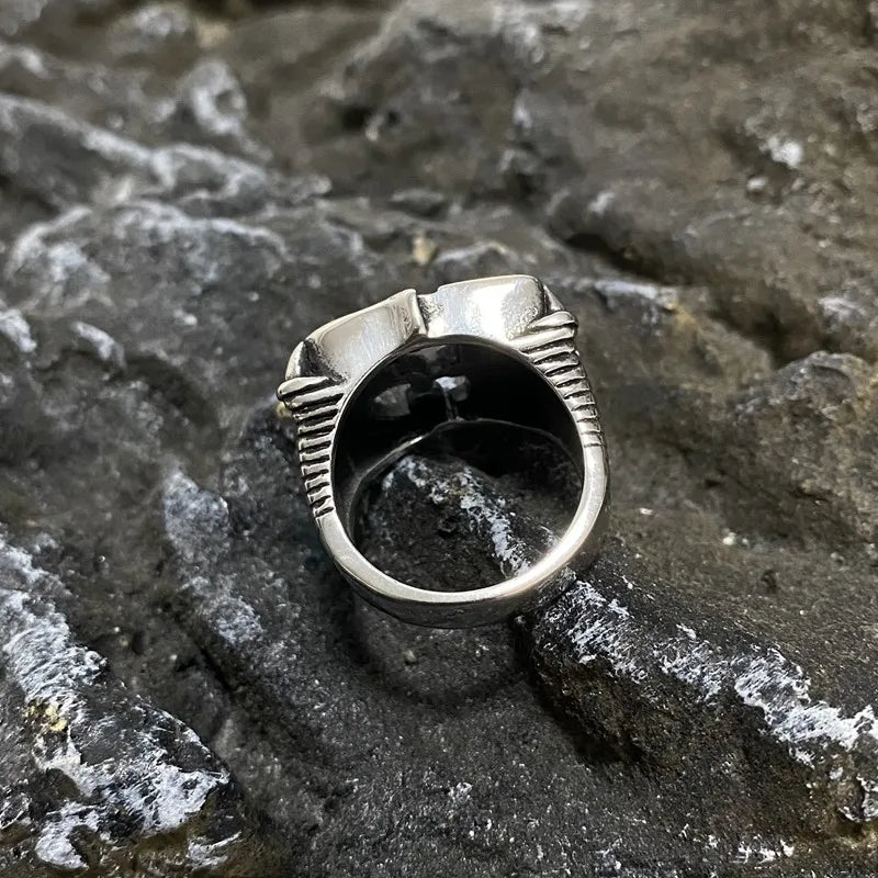 Lucky Number 13 Vintage Men Ring Stainless Steel Claw Gothic Gold Color Punk Jewelry Unisex Gift For Men Retro Hip Hop