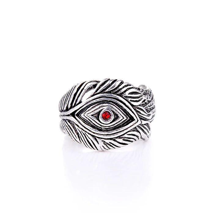 Vintage Feather Open Ring for Men & Women — Adjustable, 24 Styles