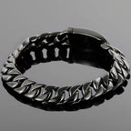 Polished Brushed Matte Black Stainless Steel Bracelet For Men Mannen Armband Jewelry Accessories 12/13/18MM On Hand
