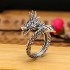 925 Silver Vintage Dragon Ring