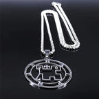 Statement Pendant Necklace — Stainless Steel