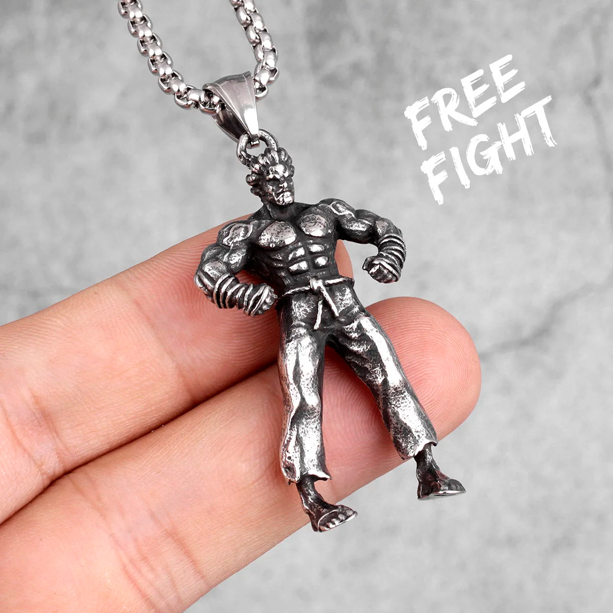 Fitness Gym Bodybuilding Boxing Gloves Stainless Steel Men Necklaces Pendants Chain for Boyfriend Male Jewelry Gift