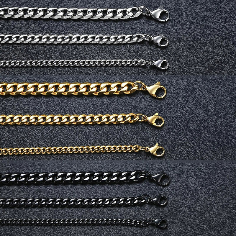 Chunky Curb Chain Bracelet 11mm — Stainless Steel