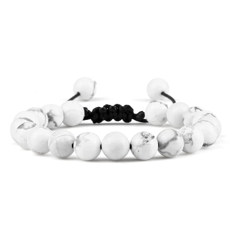 Beads Bracelet Adjustable 8mm Black Onyx Lava Tiger Eye Natural Stone Men Bracelets Healing Yoga Jewelry Gift for Women