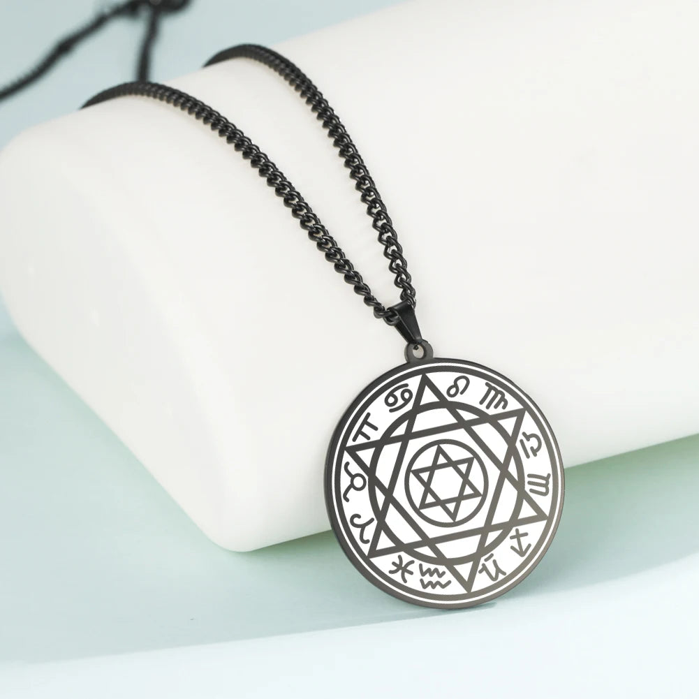 Archangel Sigil Pendant Necklace — Stainless Steel