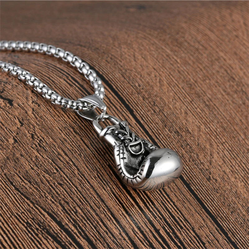 Mini Boxing Glove Necklace Chain Pair Boxing Glove Pendant Necklaces For Men Boys Charm Fashion Sport Fitness Jewelry