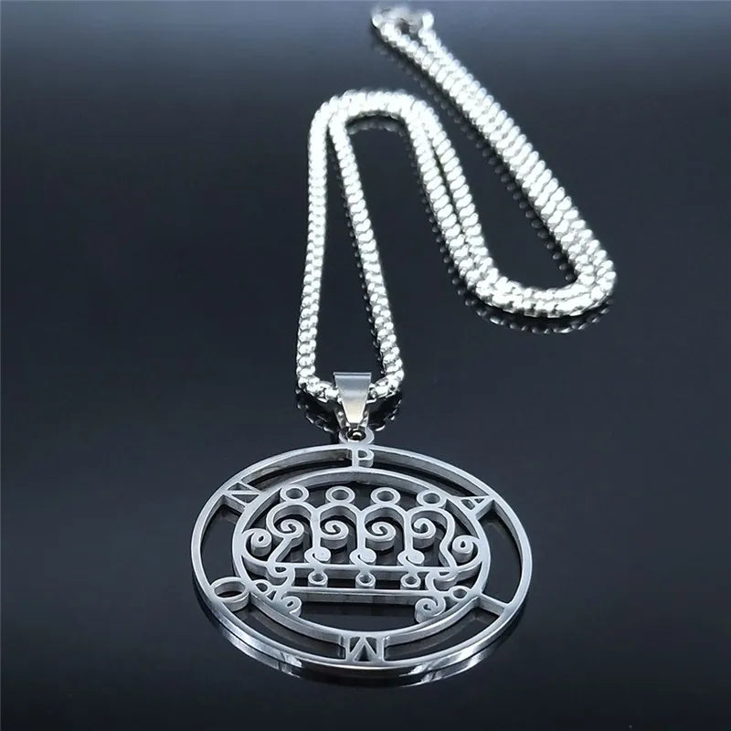 Sigil Lucifer Paimon Pendant Necklace — Stainless Steel