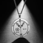 Solomon Seal Pendant Necklace — Stainless Steel