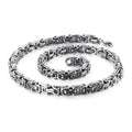 4/5/6/8mm Width Royal Box Chain Necklace For Men Male Stainless Steel Long Necklace Personalise Jewelry Boyfriend Gift