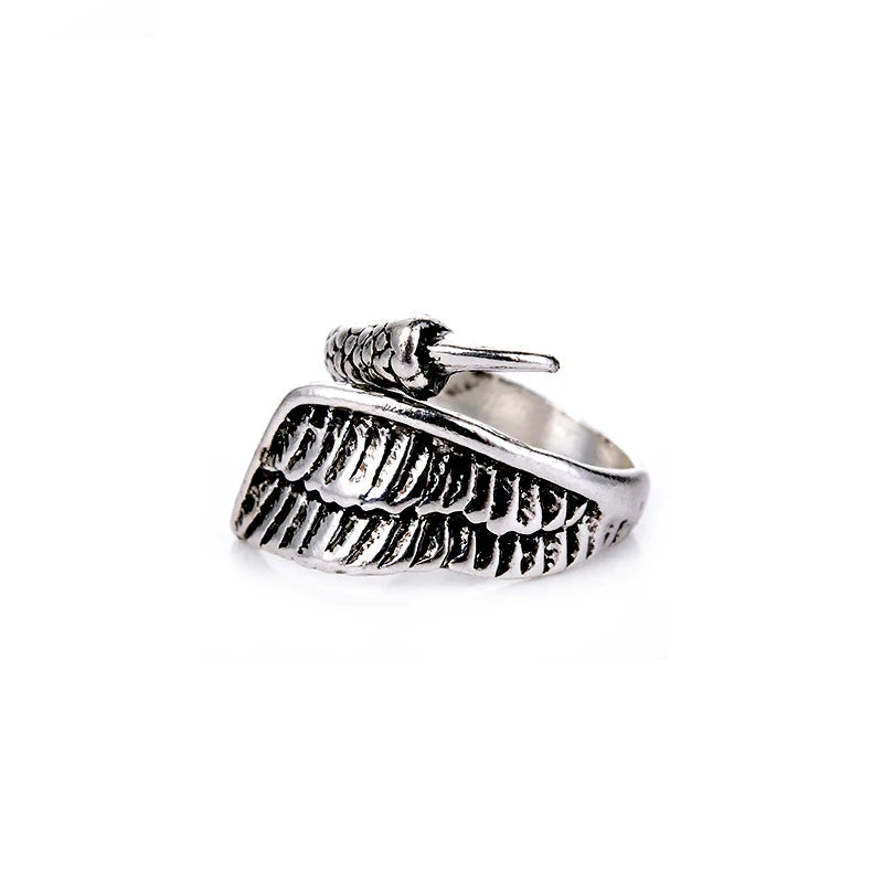 Vintage Feather Open Ring for Men & Women — Adjustable, 24 Styles