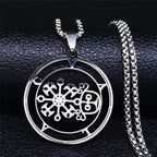 Demon Seal Pendant — Silver Stainless