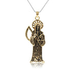 Gothic Death Scythe Pendant Necklace
