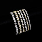 TOPGRILLZ 3/4/5MM Micro Tennis Bracelet with New Fold Over Clasp Hip Hop Bling Iced Out Cubic Zirconia Jewelry Gift For