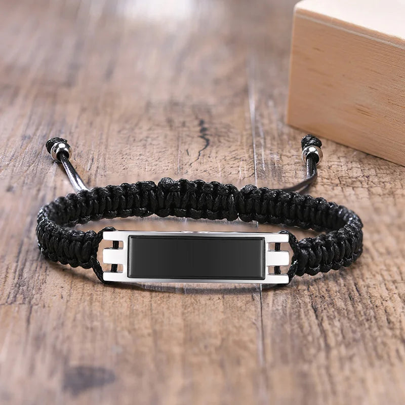 Braided Urn Cremation Bracelet — Stainless Steel