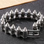 Masculine Bike Cycling Chain Man Bracelets of Heavy Sturdy Stainless Steel Black Gold Color Bullet Style Bracelet for