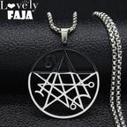Necronomicon Satan Pendant Necklace — Stainless Steel