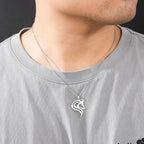 Fenrir Wolf Pendant Necklace — Stainless Steel