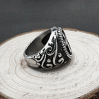 Vintage Christian Cross Jesus Ring — Stainless Steel