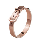 Luxury Roman Royal Classic Titanium Steel Hemp Rope Buckle Open Bangle Bracelets Fashion Type C Twisted Numeral For Men