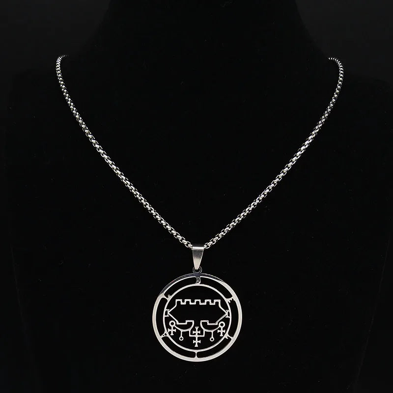 Sigil Lucifer Pendant Necklace — Stainless Steel