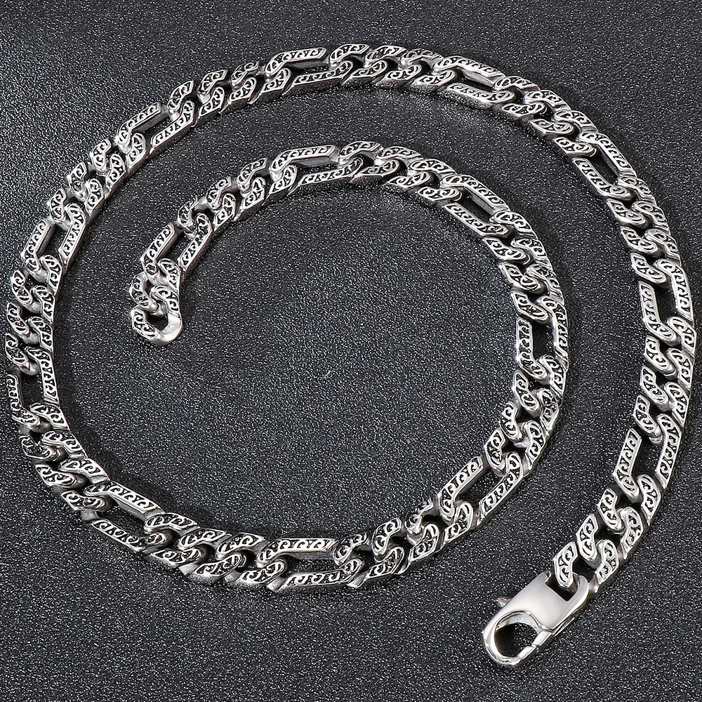 10MM Wide 316L Stainless Steel Chain Necklace For Man Male Chokers Length Adjustable Fashion Men's Viking Jewellery