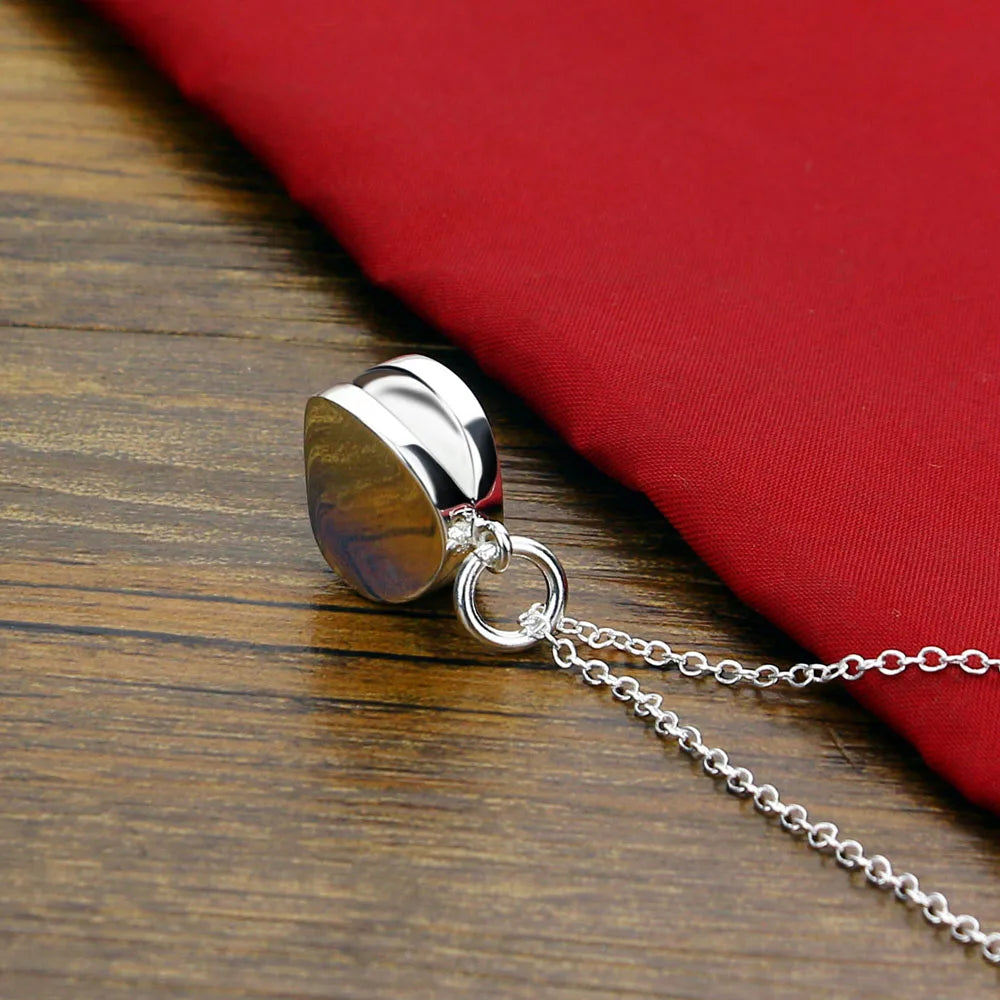 Hot Sale Classic Original 925 Silver Necklace Women's Jewelry Necklace Minimalist Glossy Round Pendant Collar Silver Jewelry