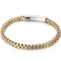 Matte Stainless Steel Men's On Hand Link Chain Bracelet 4/6MM Thick Handles for Men 68CM Long Male Necklace Choker