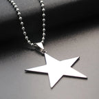 Star Pendant Necklace — Stainless Steel